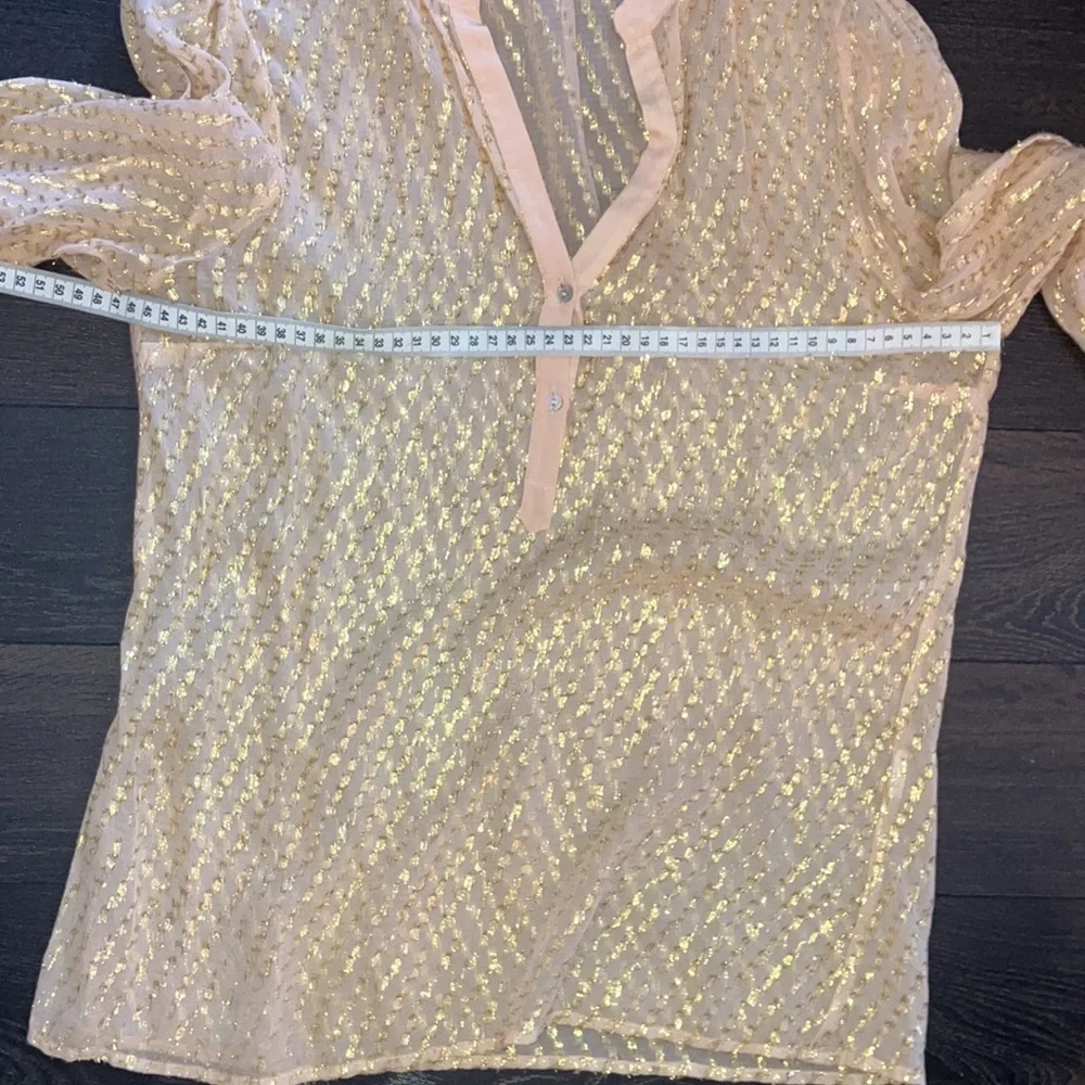 Nude & gold blouse - Picture 9 of 10